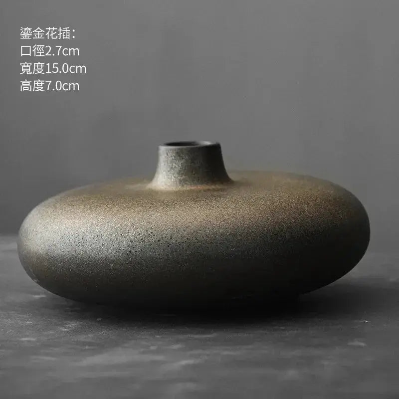 Vase - Decorative Terracotta Black by House Of Avana
