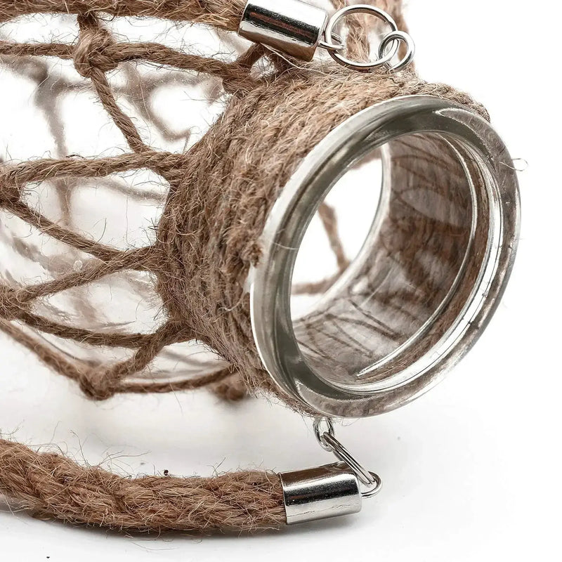 Vase - Handwoven Rope Glass by House Of Avana