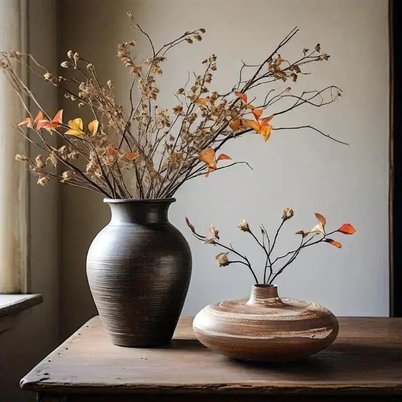 Vase - Minimalist Ceramic Beige by House Of Avana