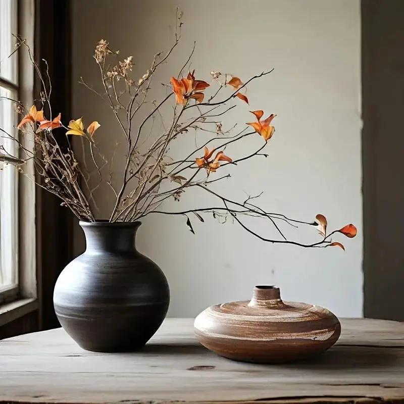 Vase - Minimalist Ceramic Beige by House Of Avana