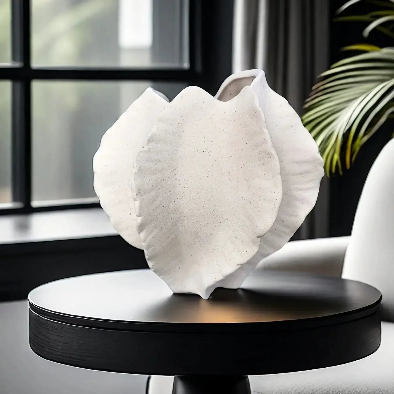 Vase - Textured Ceramic Beige by House Of Avana