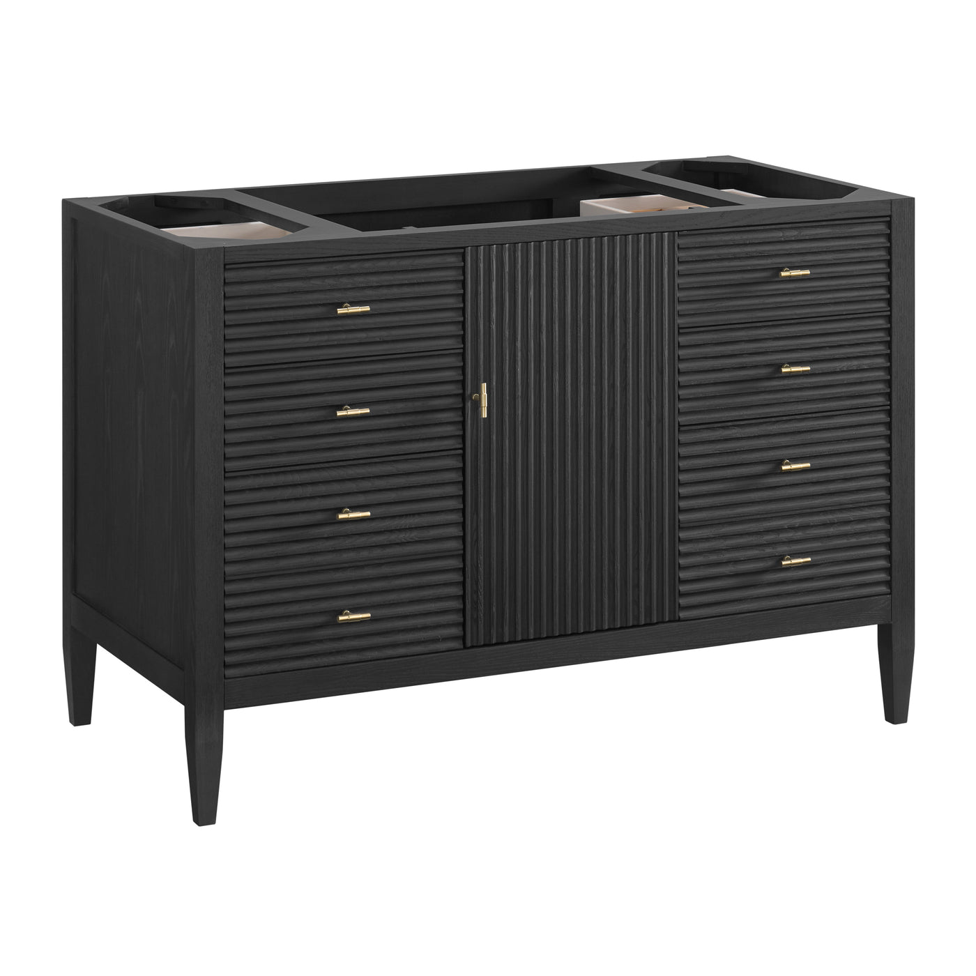 James Martin Myrrin 48" Single Bathroom Vanity, Carbon Oak, view 32