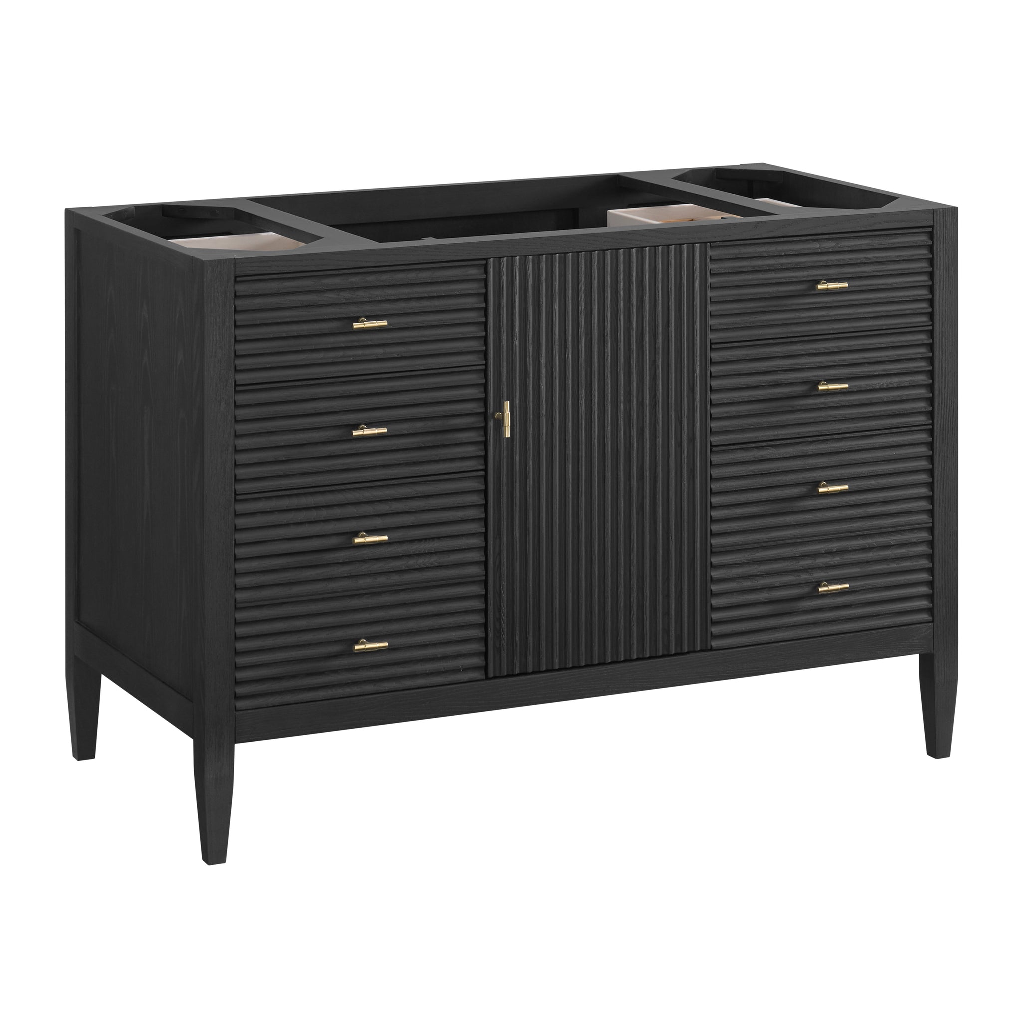James Martin Myrrin 48" Single Bathroom Vanity, Carbon Oak, view 32