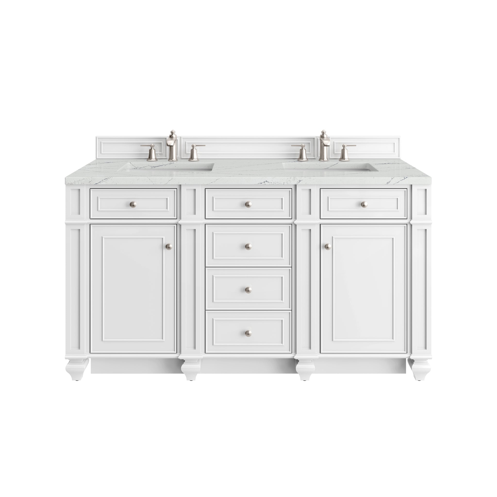 James Martin Bristol 60" Double Bathroom Vanity, Bright White, view 31