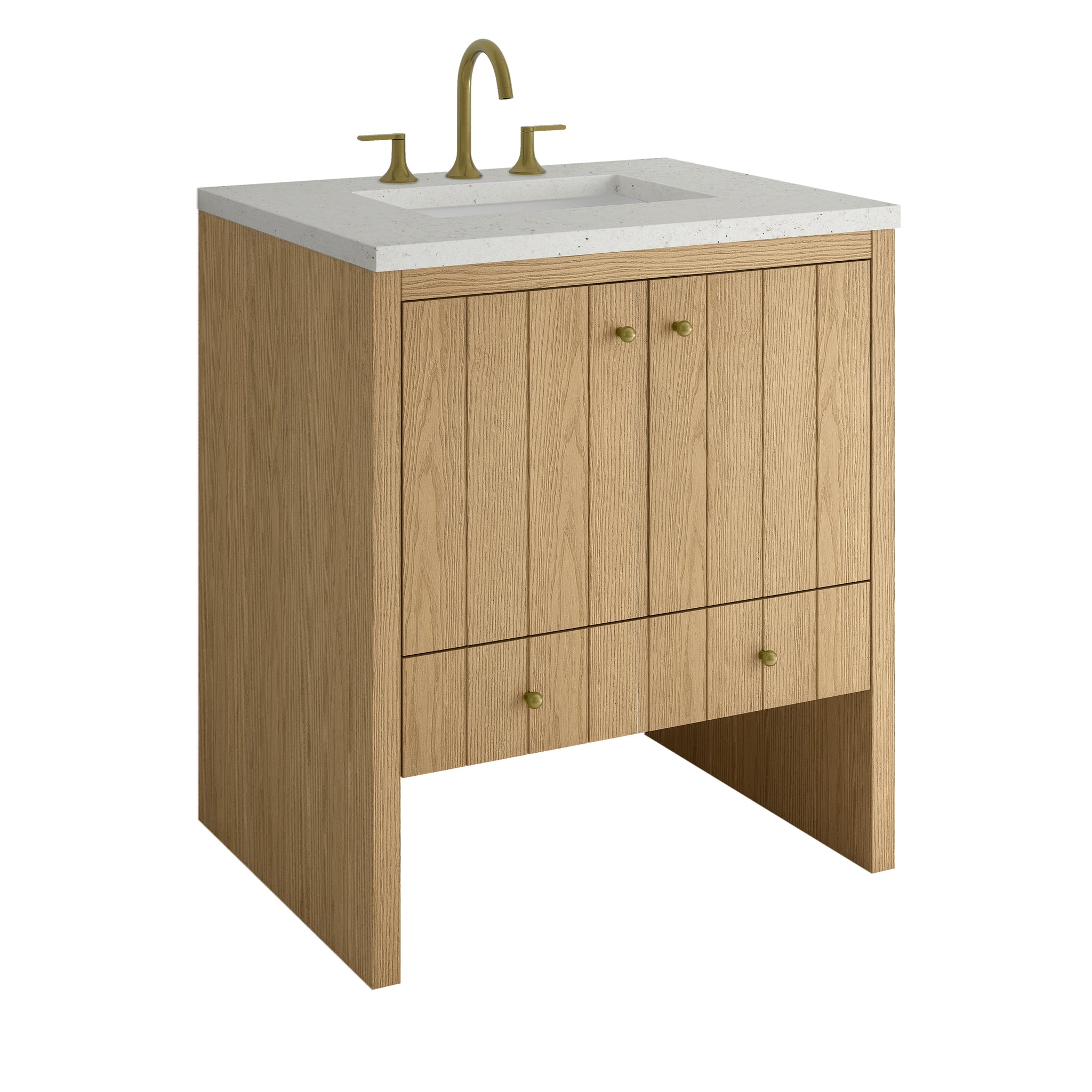 James Martin Hudson 30" Single Bathroom Vanity, Light Natural Oak, view 29