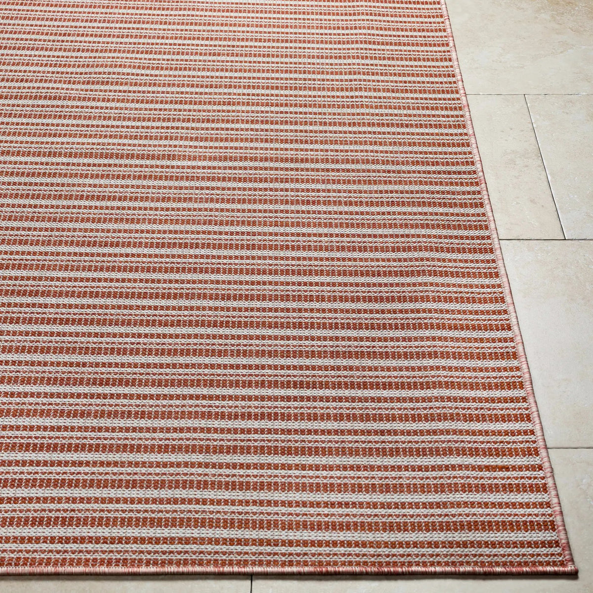 Greg Orange Outdoor Area Rug - Clearance, photo 6 of 9