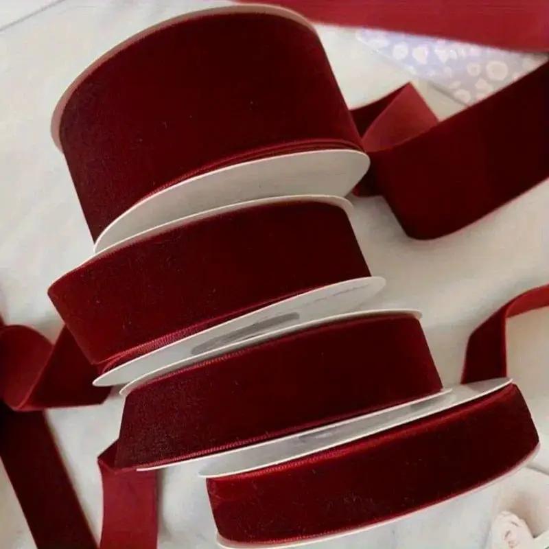 Velvet Ribbon 2 Rolls 4.48m Length for Gift Wrapping by House Of Avana