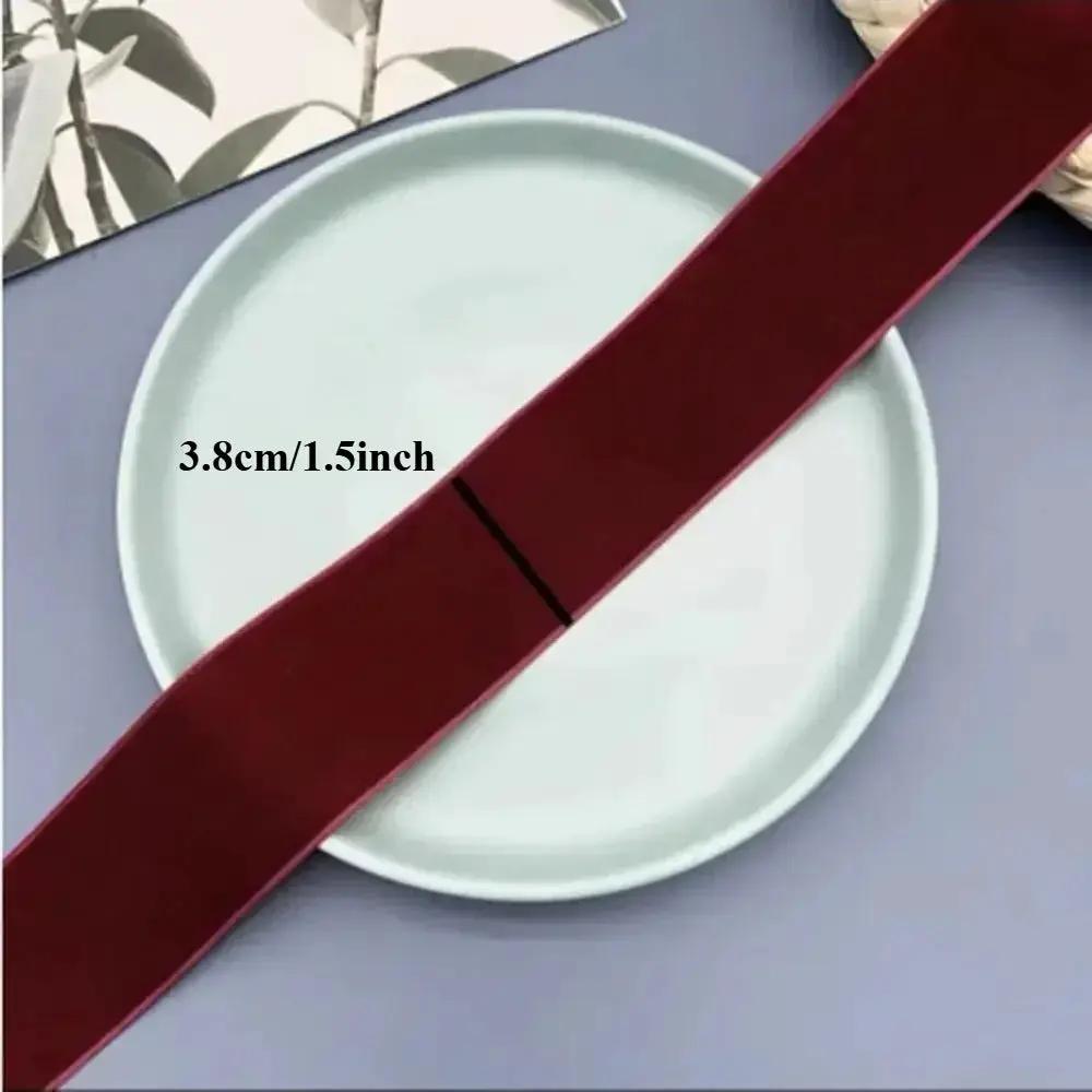 Velvet Ribbon 2 Rolls 4.48m Length for Gift Wrapping by House Of Avana