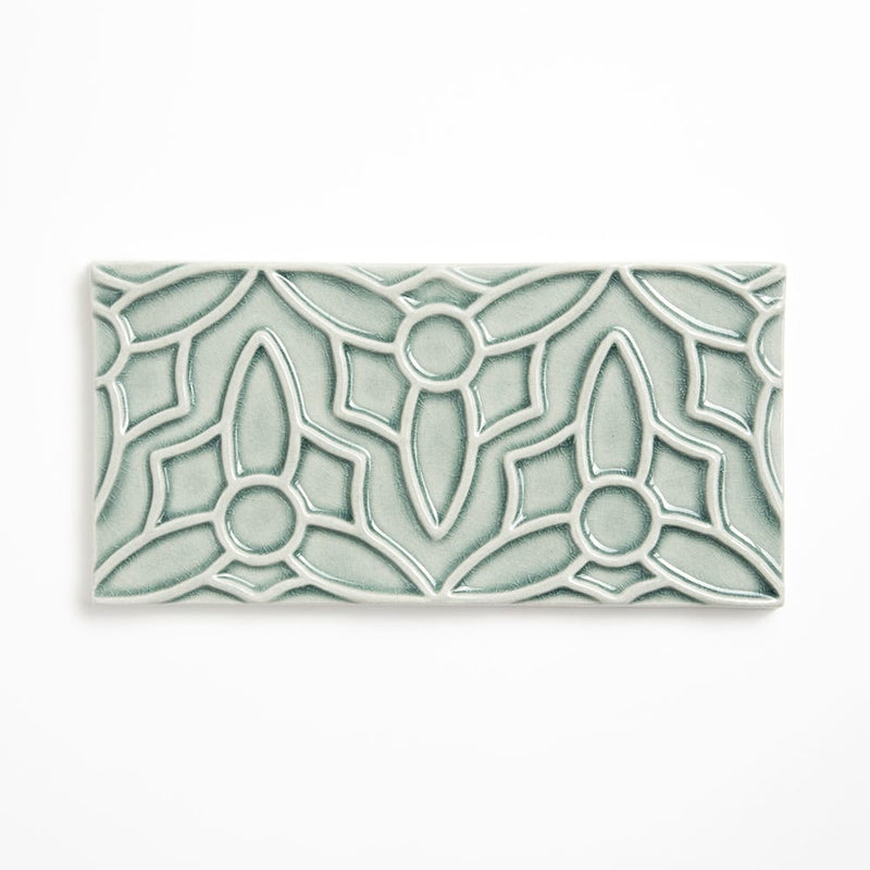 Verdant Crackled Barcelona Ceramic Accent Tiles 4x8 Ceramic Crackled 4x8 Accent Tiles