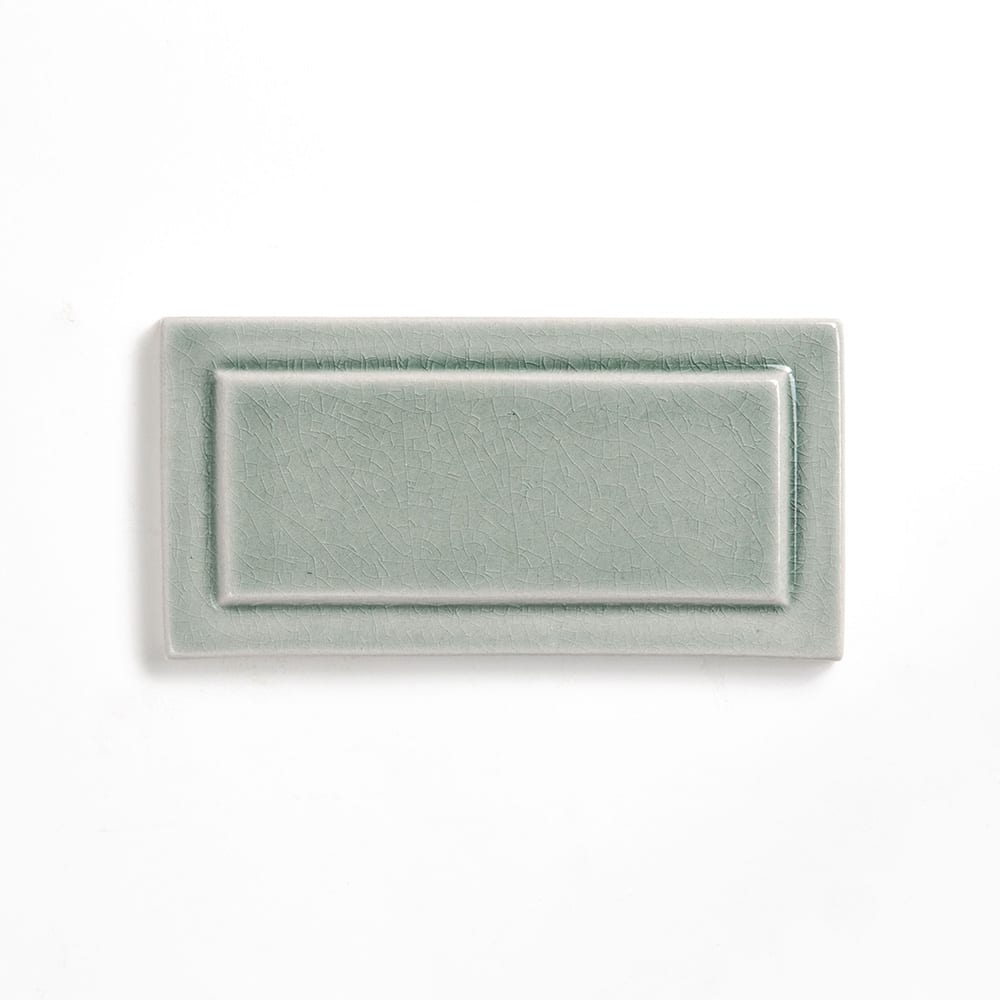 Verdant Crackled Ennis Ceramic Accent Tiles 3x6 Ceramic Crackled 6x6 Accent Tiles