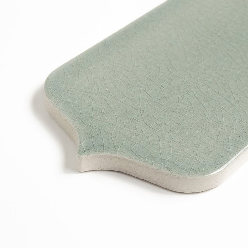 Verdant Crackled Tear Field Ceramic Tiles 3 5/8x8 Ceramic Crackled 3x12 Tiles — 3