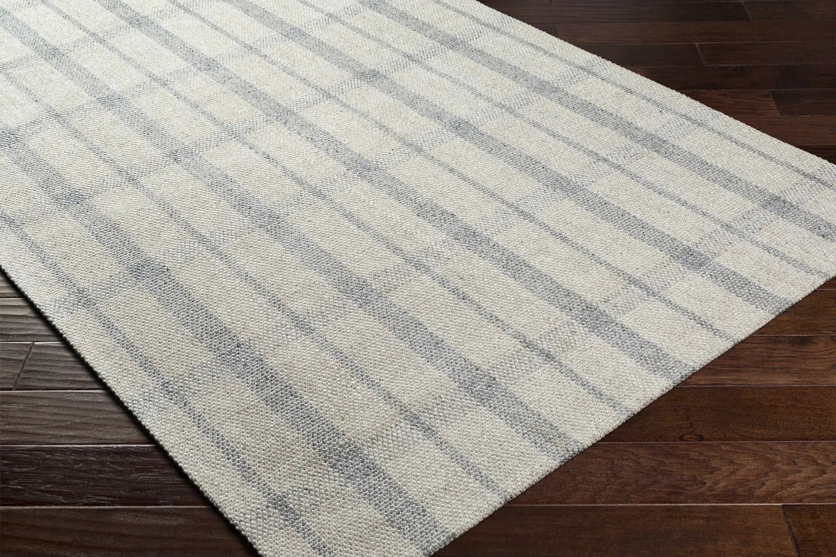Verdon Light Gray Plaid Rug, photo 6 of 7
