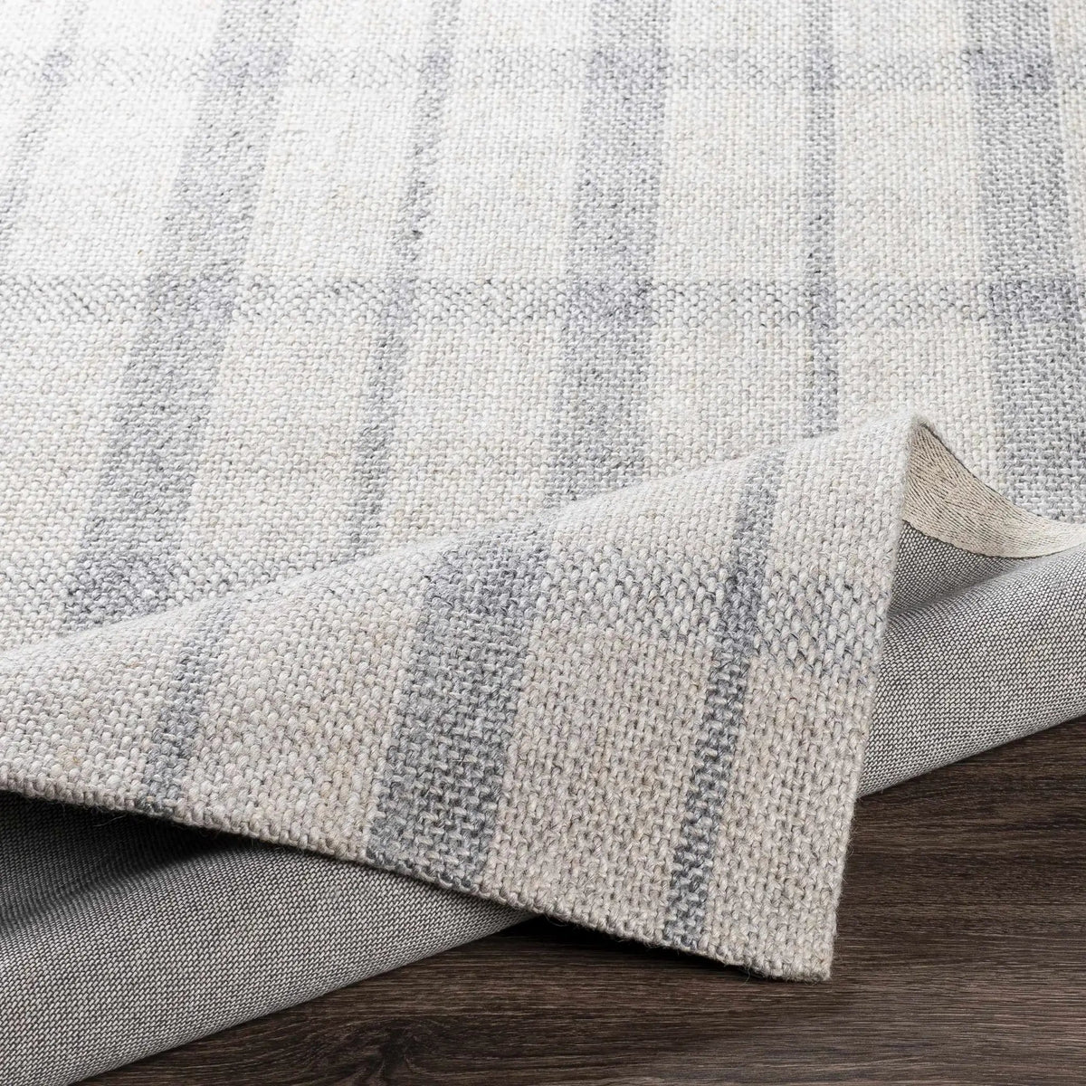 Verdon Light Gray Plaid Rug, photo 5 of 7