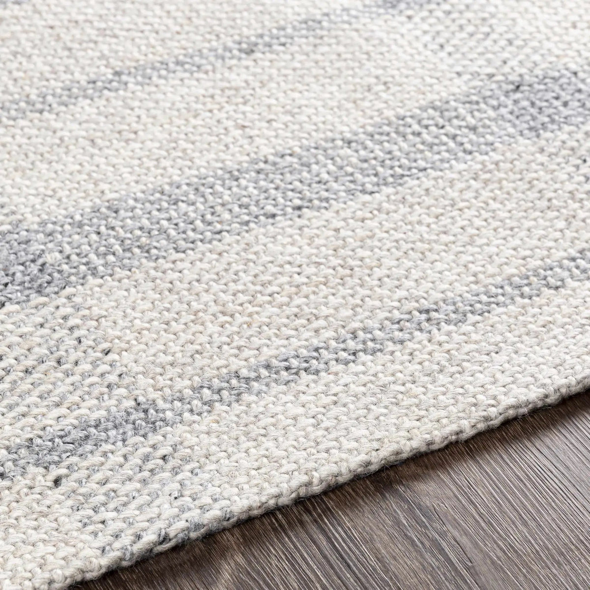 Verdon Light Gray Plaid Rug, photo 3 of 7