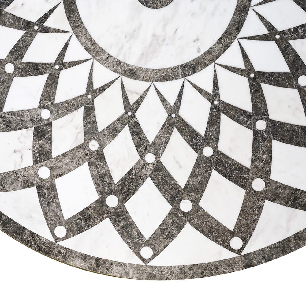 Versilys Multi Finish Round Marble Medallions 36x36 Marble Multi Finish 36x36 Medallions — 1
