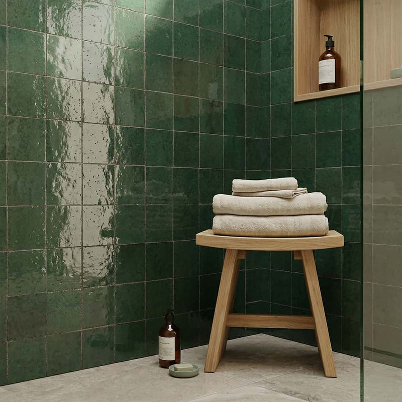 Vert Menthe Glossy Zellige Tiles 4x4 Zellige Glossy 4x4 Tiles — 2