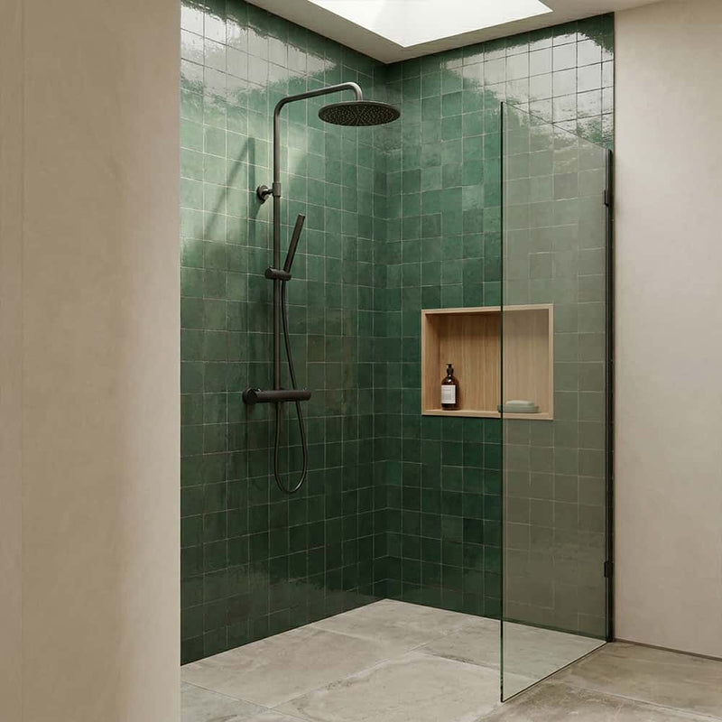 Vert Menthe Glossy Zellige Tiles 4x4 Zellige Glossy 4x4 Tiles — 3
