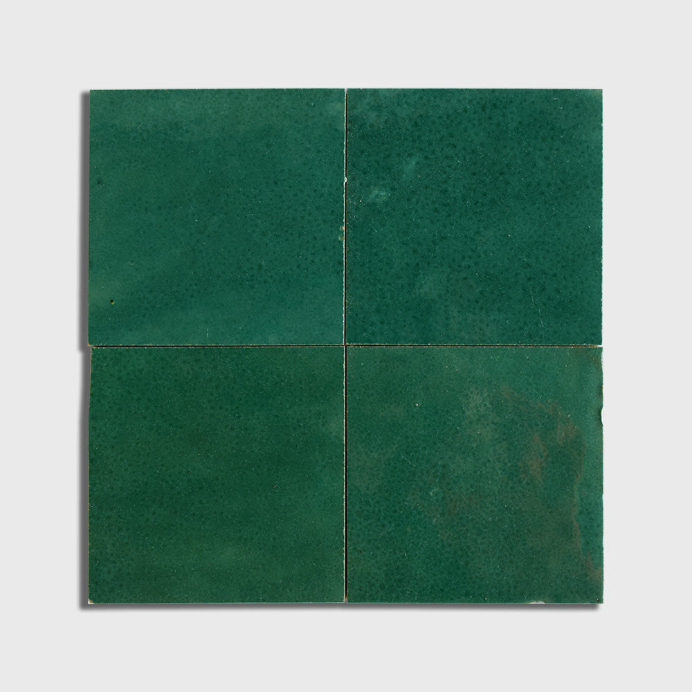 Vert Menthe Glossy Zellige Tiles 4x4 Zellige Glossy 4x4 Tiles
