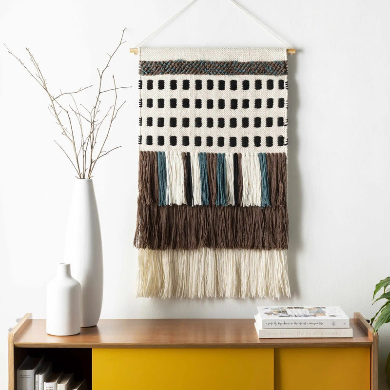 Ava Boho Fringe Wall Hanging - Clearance by Boutique Rugs