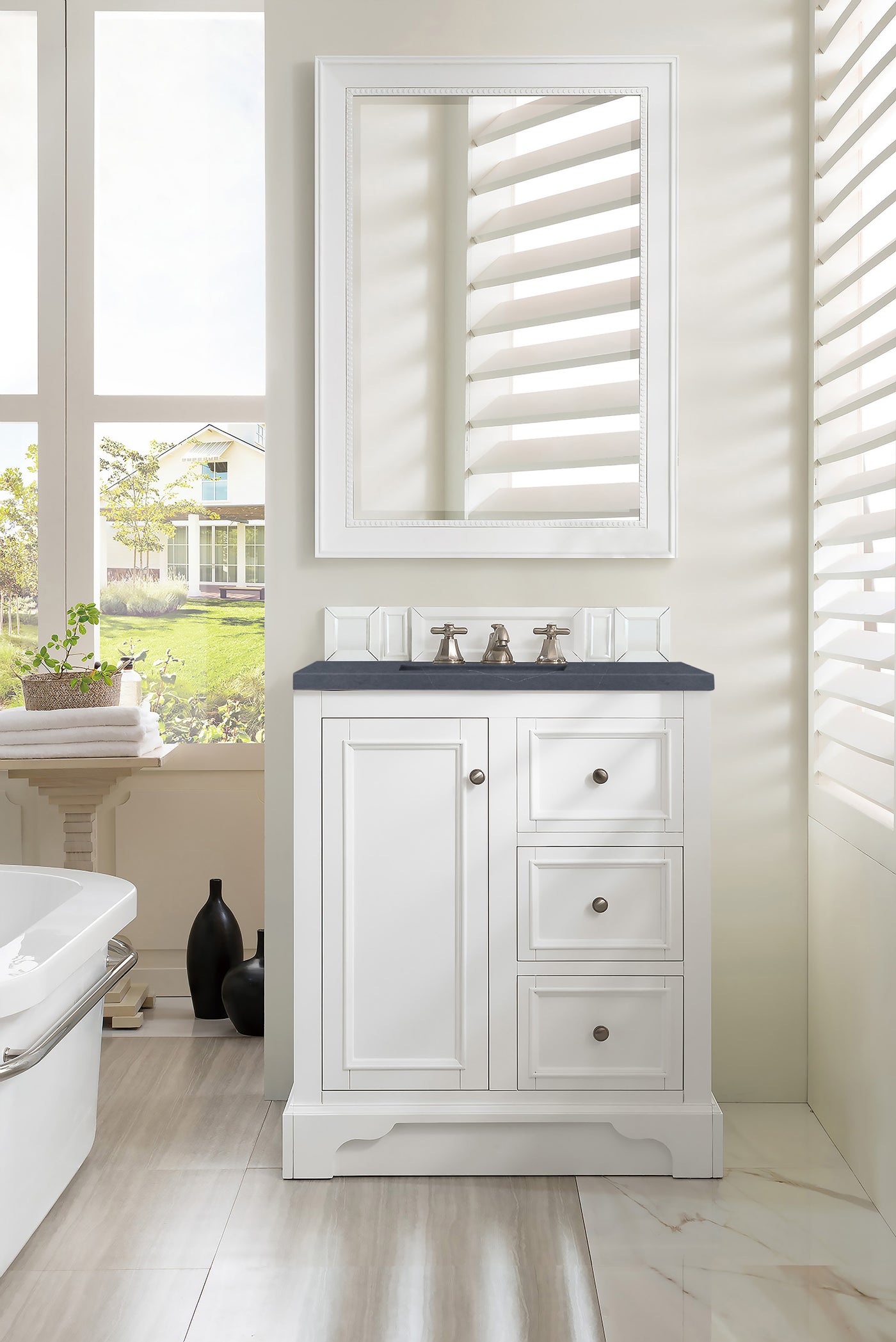 James Martin De Soto 30" Single Bathroom Vanity, Bright White, view 31