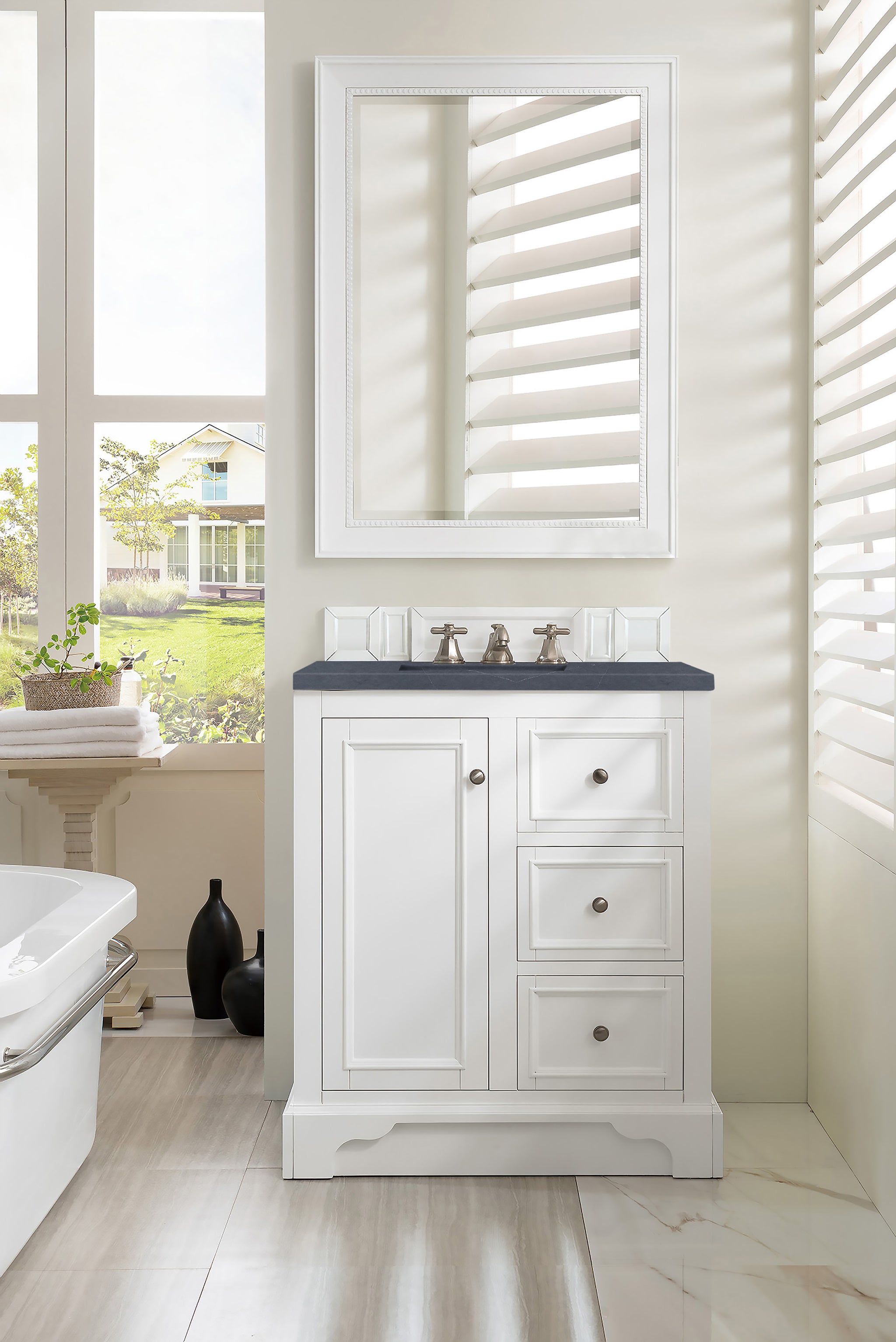 James Martin De Soto 30" Single Bathroom Vanity, Bright White, view 31