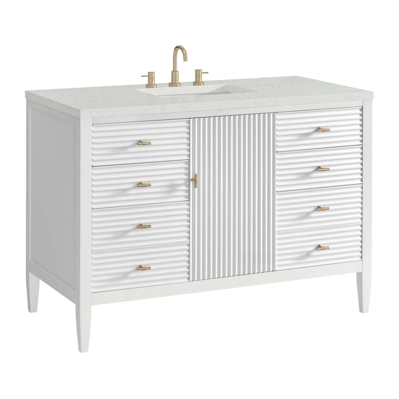 James Martin Myrrin 48" Single Bathroom Vanity, Bright White, view 36