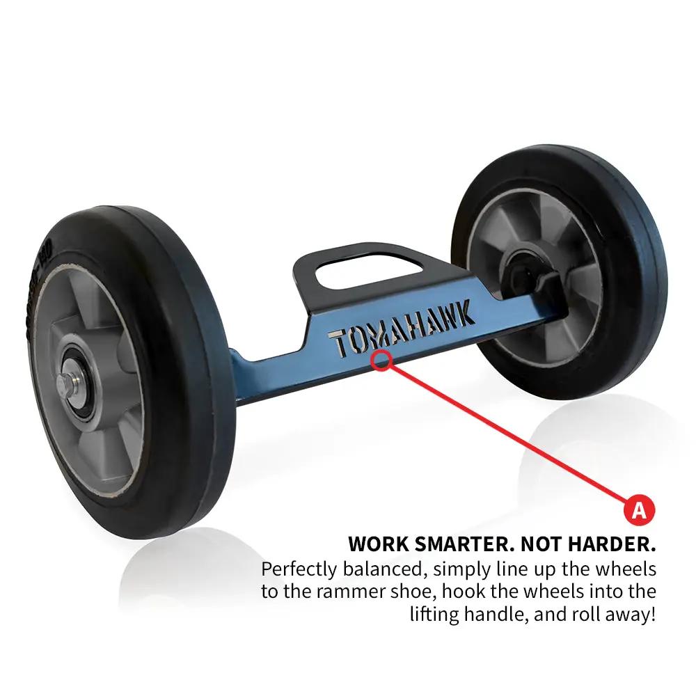 Transport Wheel Kit for 10" Tamper Shoe for Tomahawk Tamping Rammer by Tomahawk Power