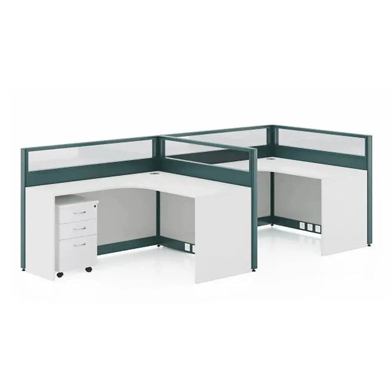Trevik · L-Shaped Cubicle Workstation by Arc Grove