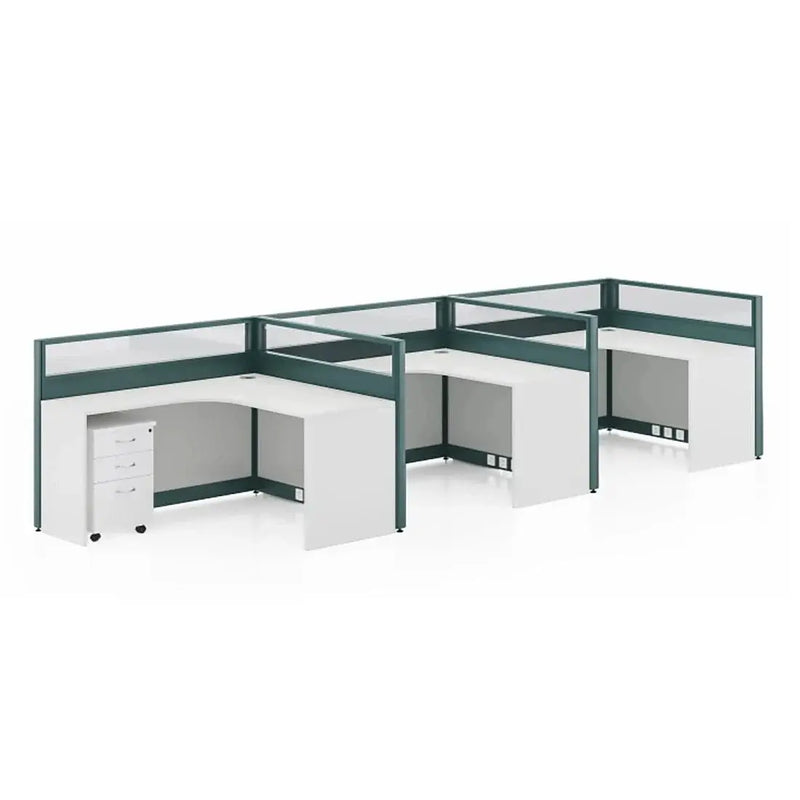 Trevik · L-Shaped Cubicle Workstation by Arc Grove
