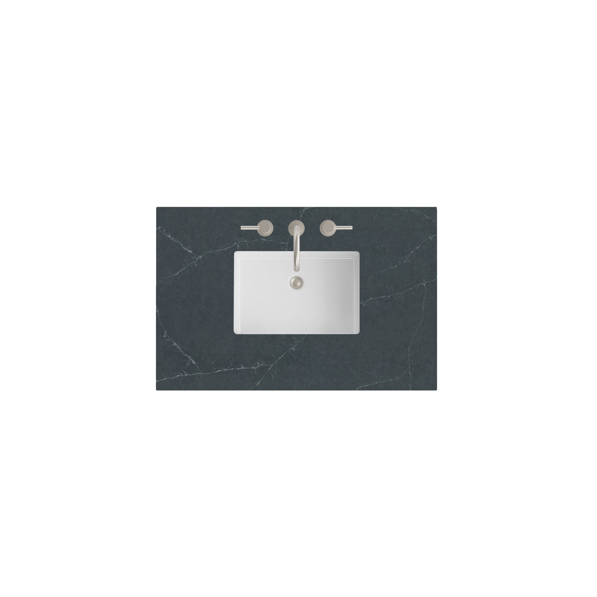 James Martin 36" Single Vanity Top with Charcoal Soapstone countertop