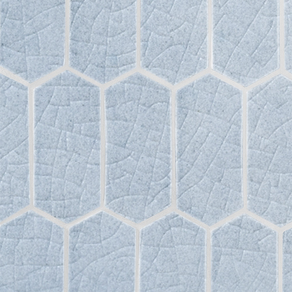 Vinca Crackled Picket Ceramic Accent Tiles 3x6 Ceramic Crackled 6x6 Accent Tiles