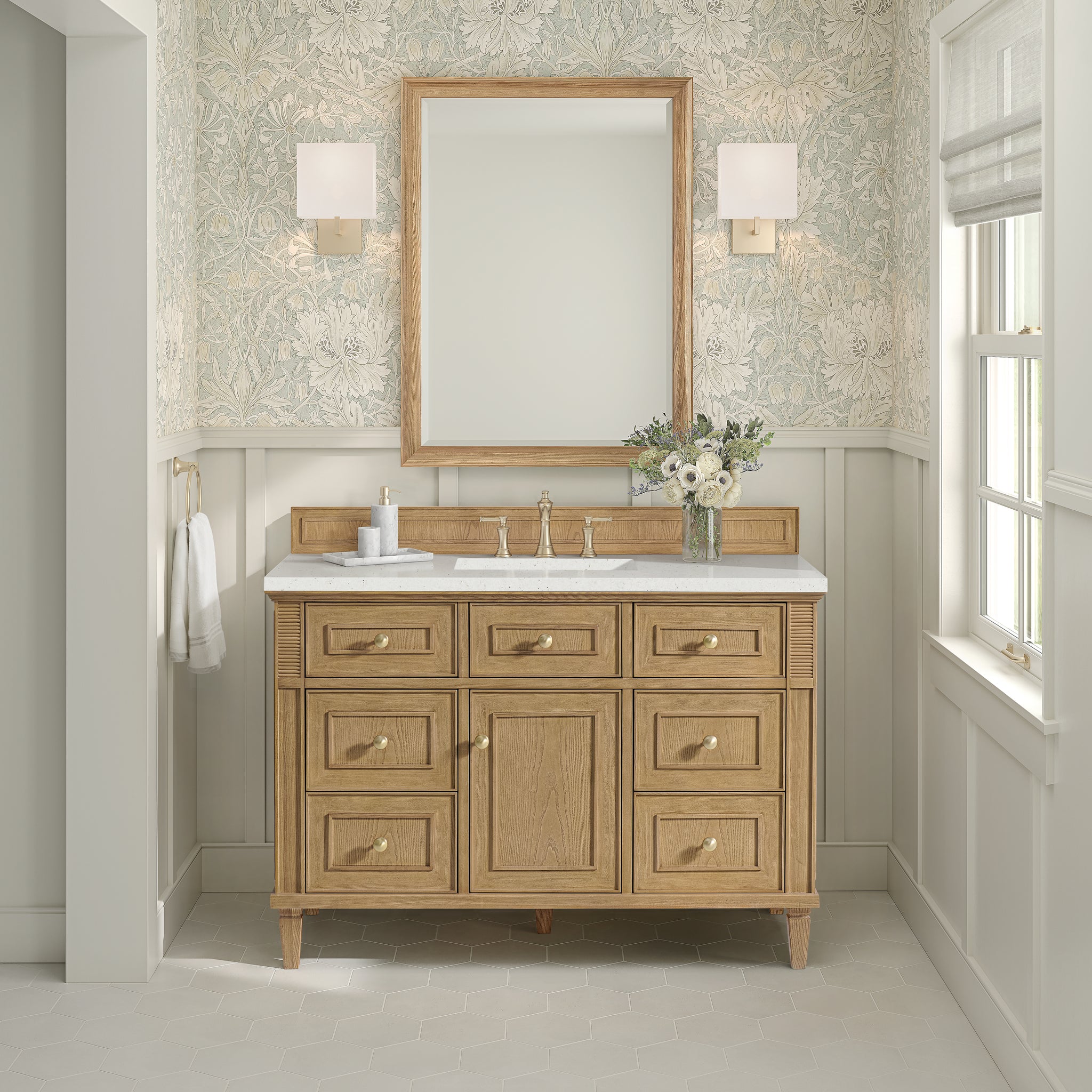 James Martin Lorelai 48" Single Bathroom Vanity, Light Natural Oak, view 30