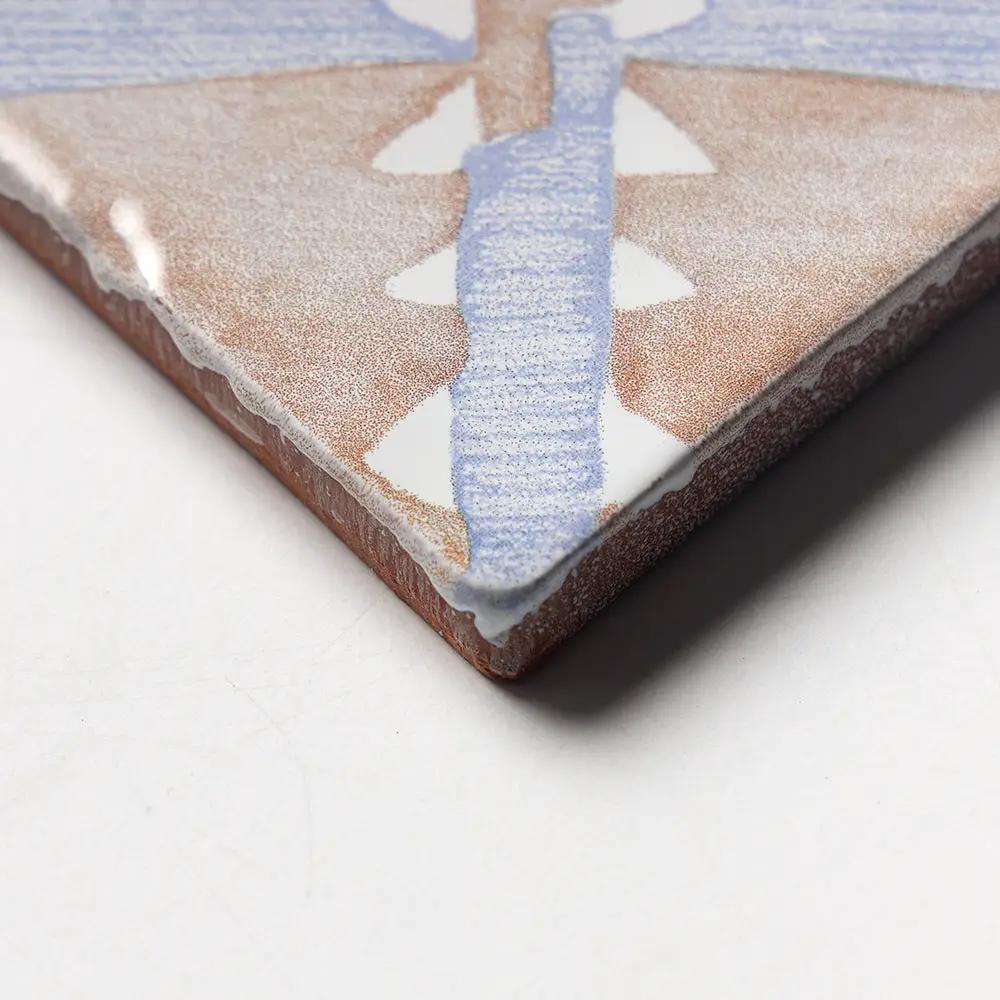 Vintage Linen Manta Glossy Glazed Terracotta Tiles 6x6 by Stonetiledepot