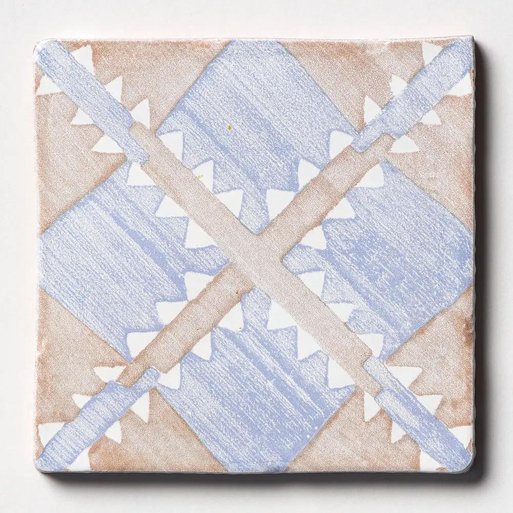 Vintage Linen Manta Glossy Glazed Terracotta Tiles 6x6 by Stonetiledepot