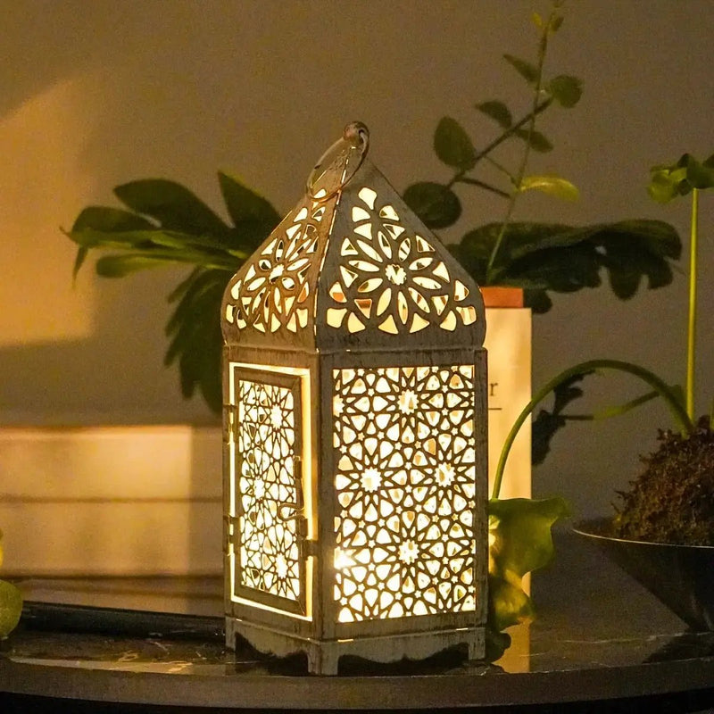 Vintage Moroccan Iron Candle Holder Set by House Of Avana