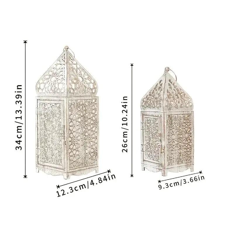 Vintage Moroccan Iron Candle Holder Set by House Of Avana