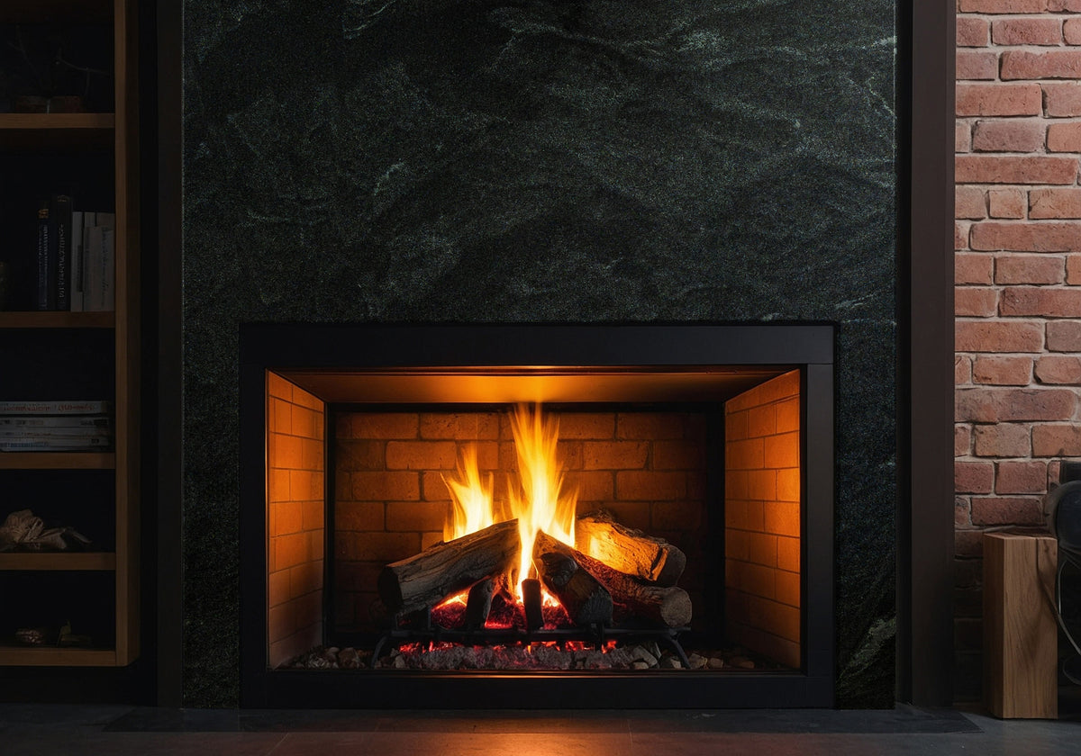 Virginia Mist Honed&Leather Granite Slab Random room scene 3