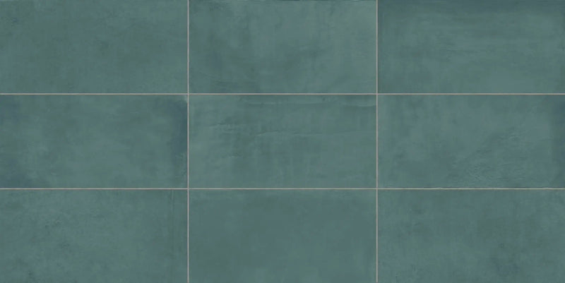Vision Color Forest Green Anti-Slip Resin Look Porcelain Tiles 3x12 by landmarkceramics