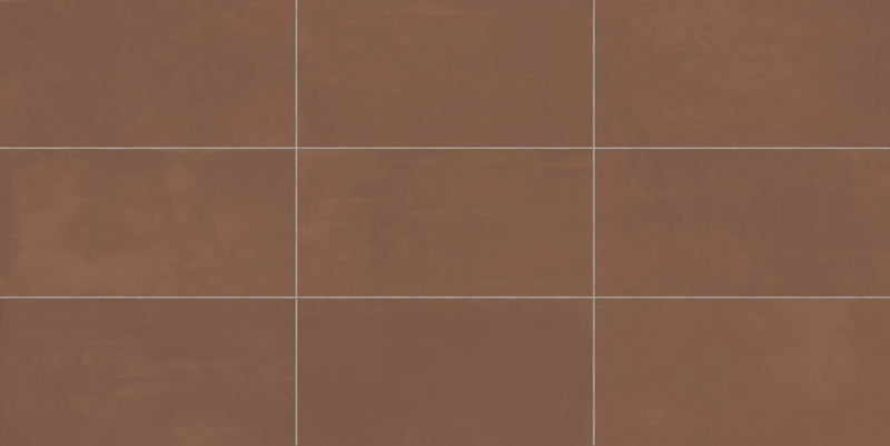 Vision Color Lava Red Anti-Slip Resin Look Porcelain Tiles 12x24 by landmarkceramics
