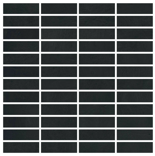 Vision Color Star Black Anti-Slip Mosaic H Resin Look Porcelain Mosaics 12x12