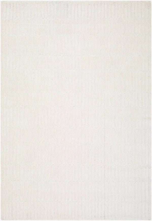 Finial Beige Wool Area Rug