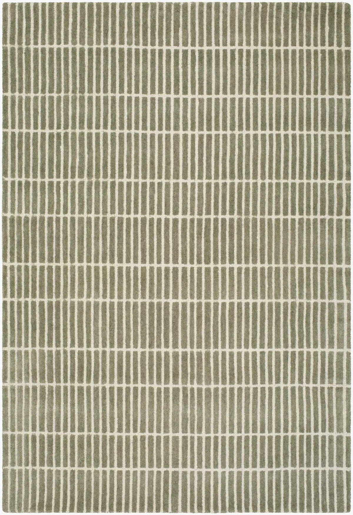 Finial Olive Wool Area Rug