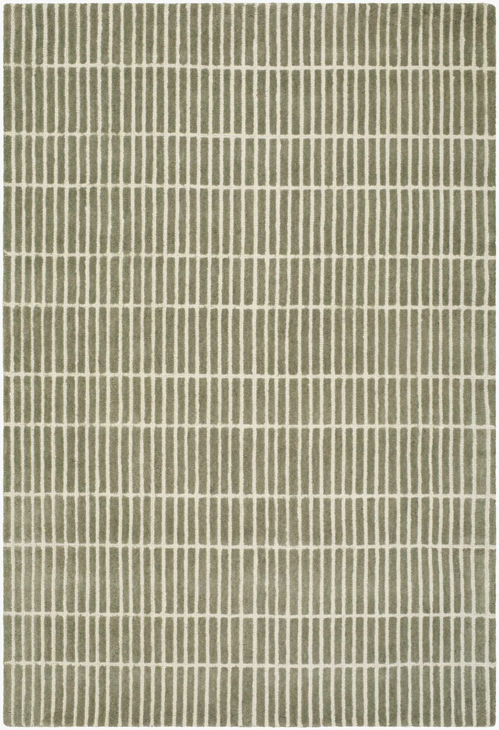 Finial Olive Wool Area Rug by Boutique Rugs