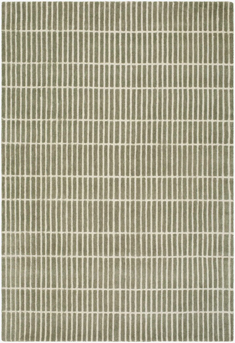 Finial Olive Wool Area Rug by Boutique Rugs