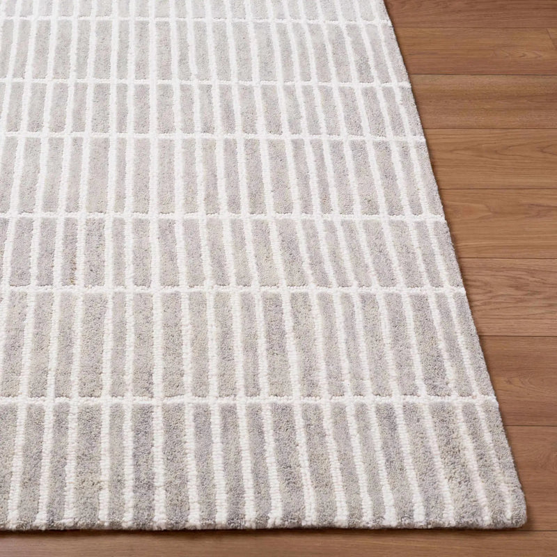Finial Gray Wool Area Rug by Boutique Rugs