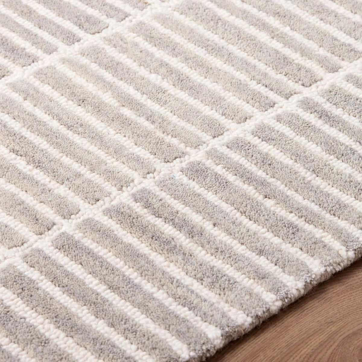 Finial Gray Wool Area Rug, photo 9 of 10