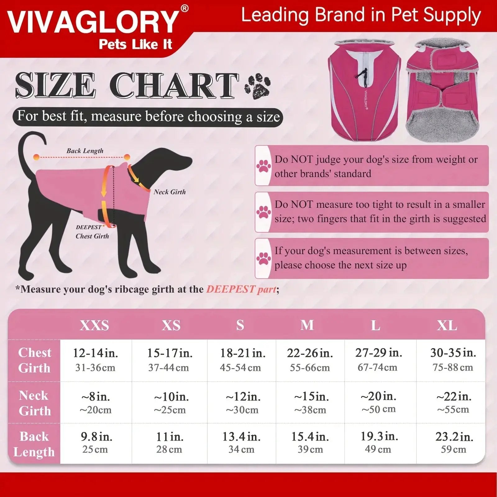 VIVAGLORY Dog Coat For Winter Dog Jacket With Harness Hole, Fleece Dog Vest For Cold Weather Dog Fleece Coat With , Warm Dog Parka Puppy Coat For Snow Puppy Jacket With Zipper, Reflective Dog Coat Dog Jacket For Hunting by House Of Avana