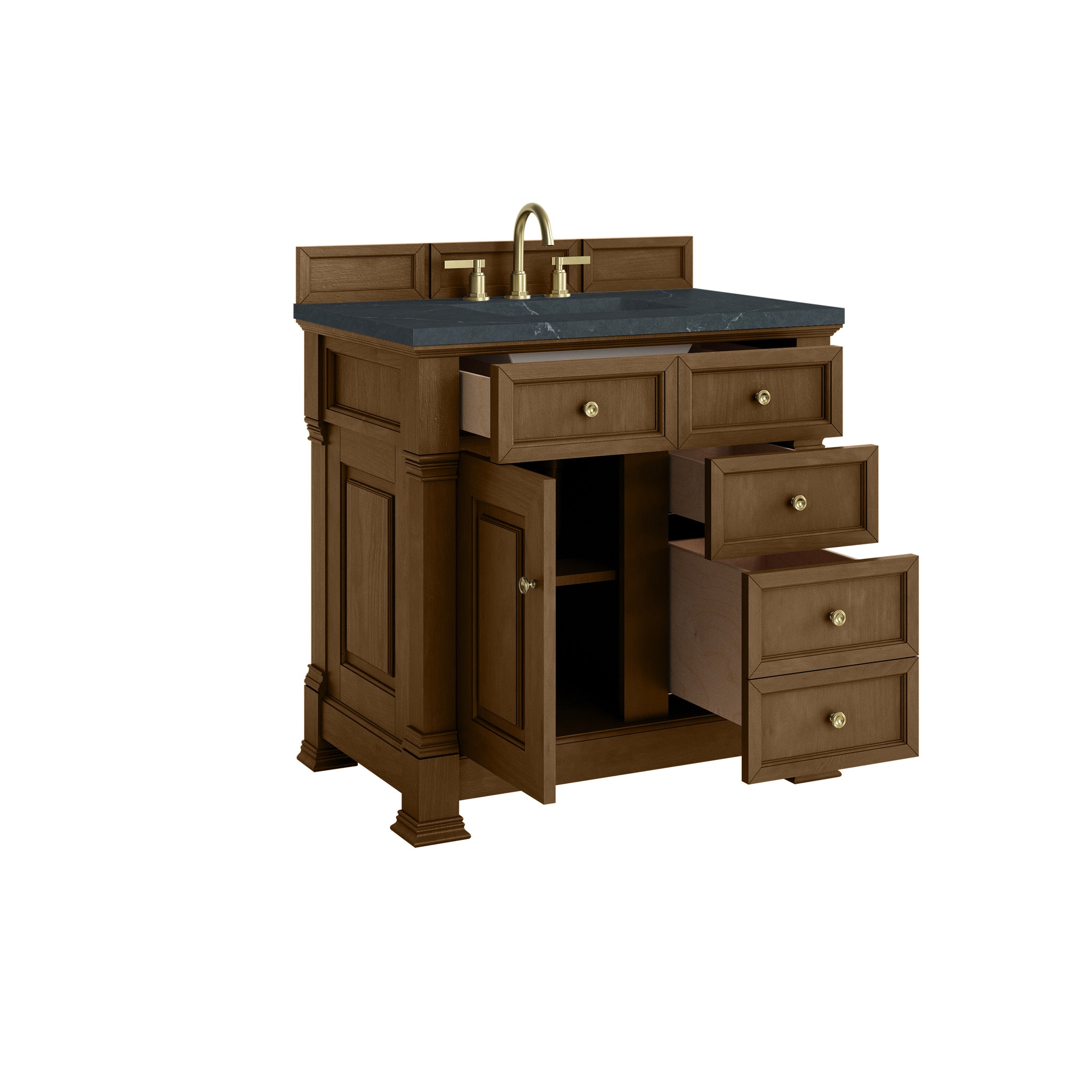 James Martin Brookfield 36" Single Bathroom Vanity, Honey Oak, view 34