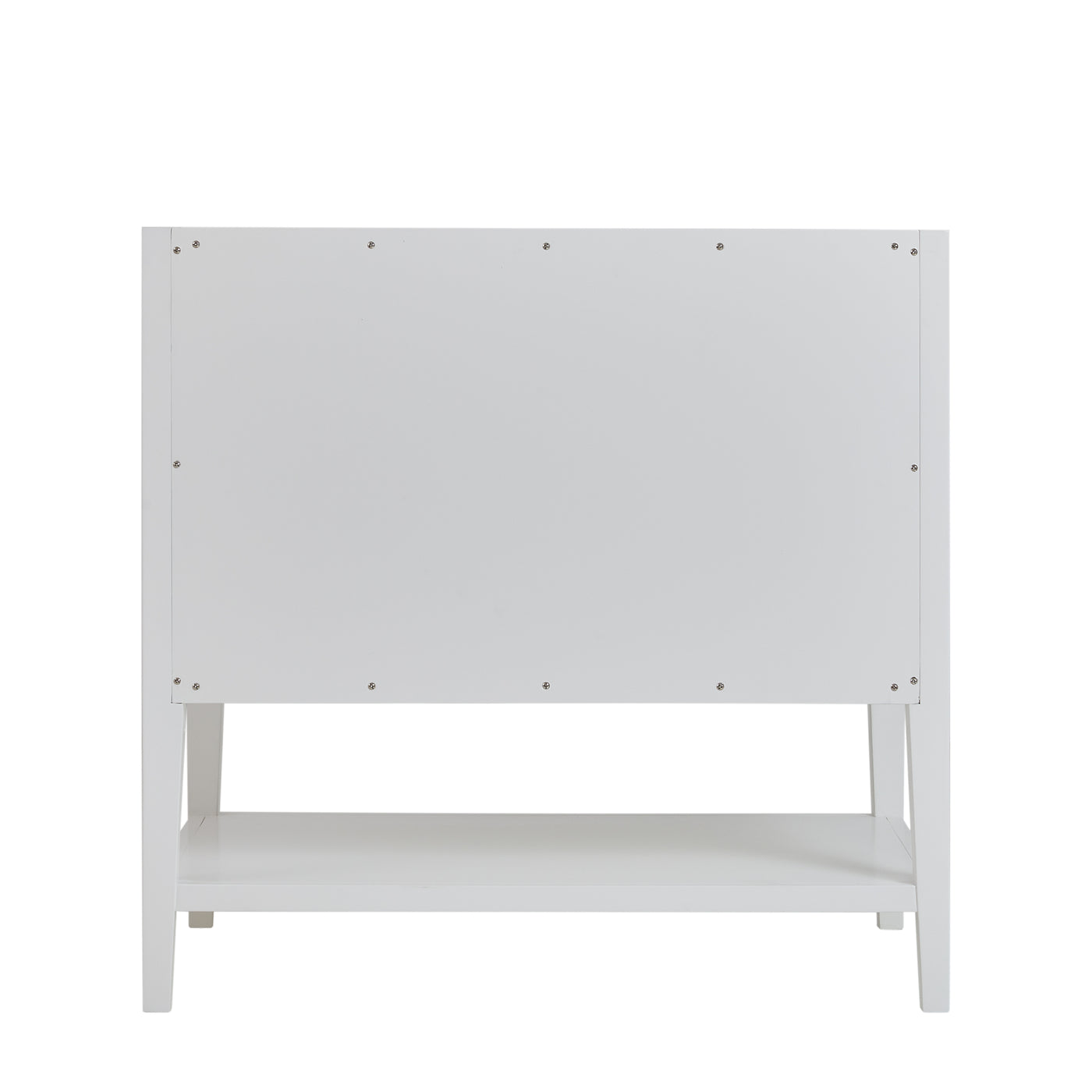 James Martin Olena 36" Single Bathroom Vanity, Polished White and Light Mappa Burl, view 11