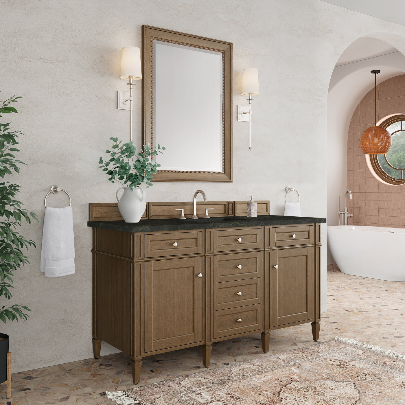 James Martin Brittany 60" Single Bathroom Vanity, Saddle Brown, view 32